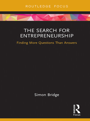 cover image of The Search for Entrepreneurship